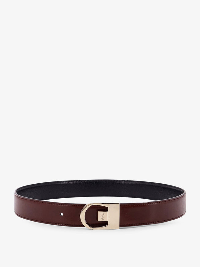 Saint Laurent Reversible Leather Belt Nero