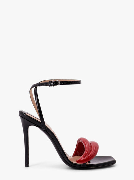 Sebastian Milano Dada Patent Leather Sandals Nero