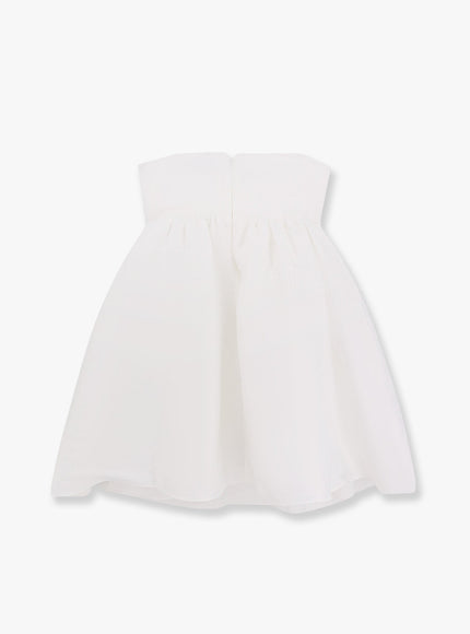 Self Portrait Taffeta Décolleté Dress With Bow