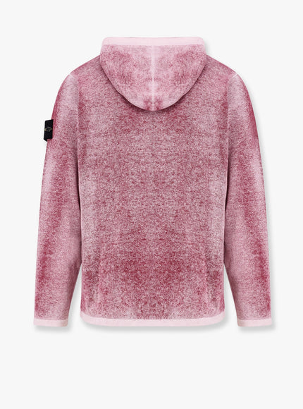 Stone Island Cotton Reversible Sweater With Iconic Logo Patch