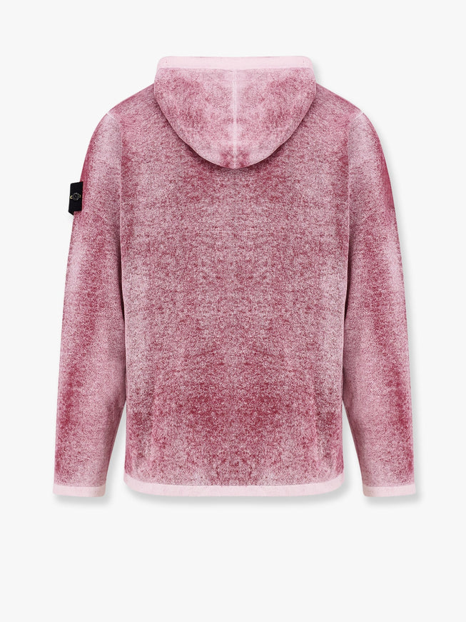 Stone Island Cotton Reversible Sweater With Iconic Logo Patch