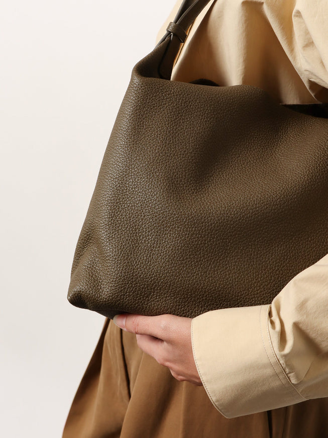 The Row Leather Isa Shoulder Bag