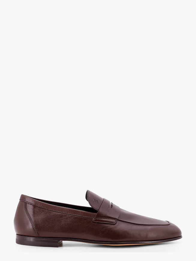 Tod's Deconstructed Leather Loafer Marrone