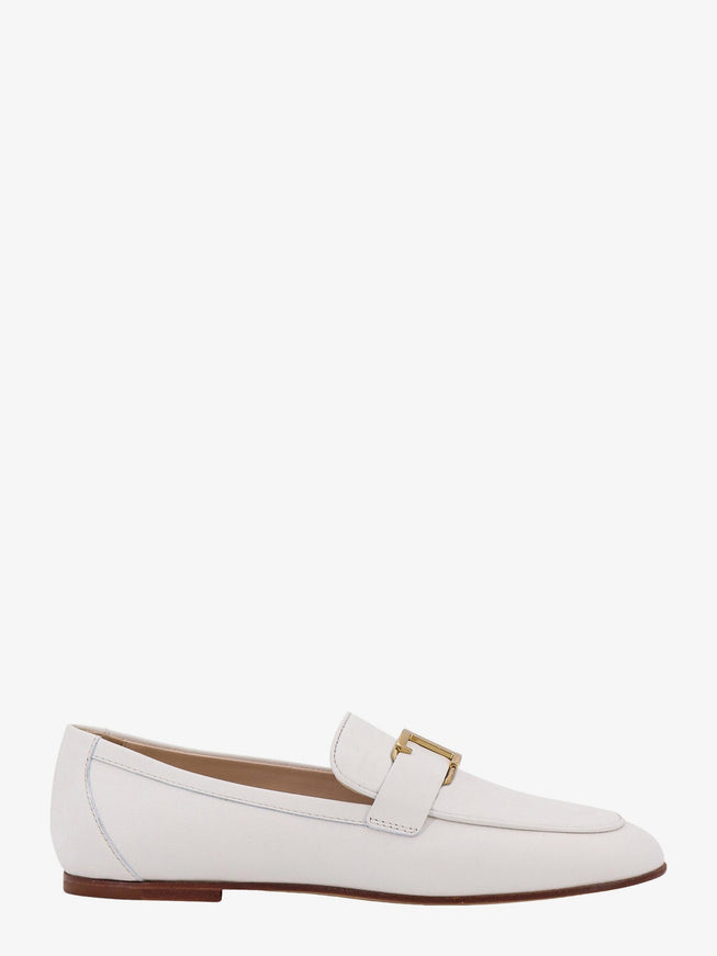 Tod's T Timeless Leather Loafer Bianco