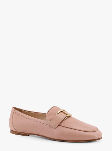 Tod's Leather Loafer With Metal Detail