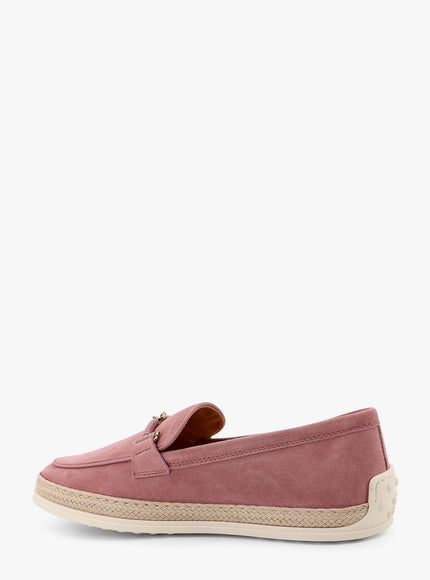 Tod's Suede Loafer With Metal Detail