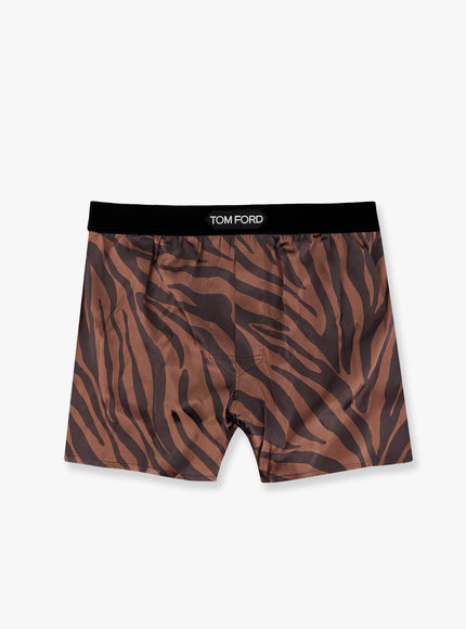 Tom Ford Silk Boxer Marrone