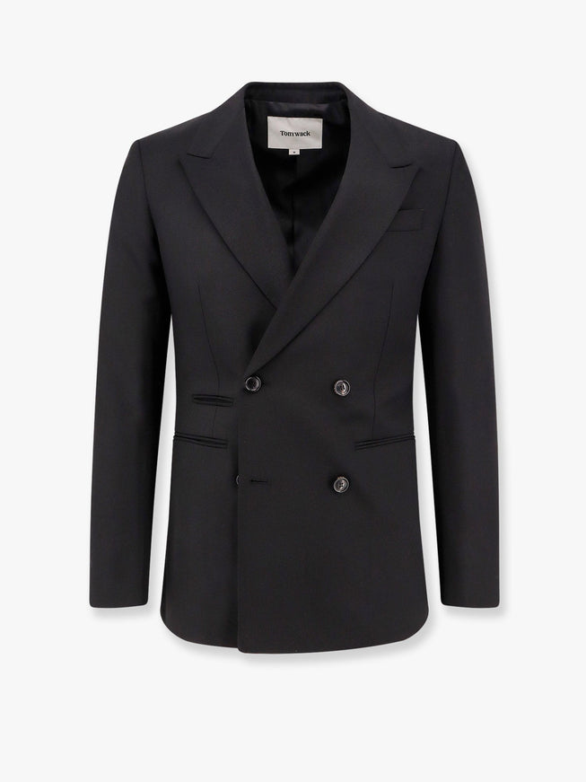 Tonywack Tailored Wool Blend Blazer Nero