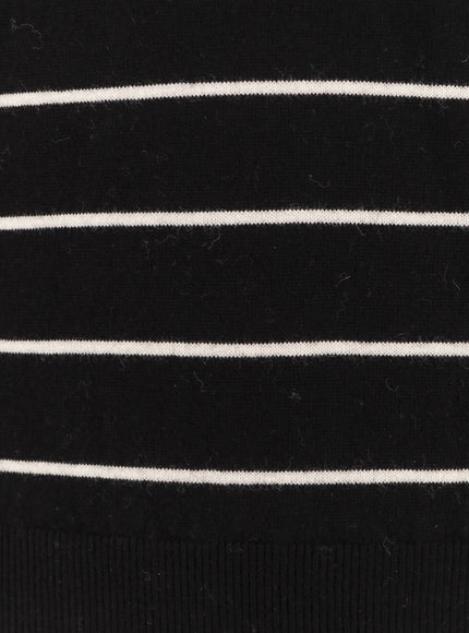 Tonywack Super Fine Merino Wool Striped Polo Shirt