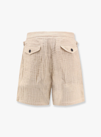 Tonywack Double Weave Linen Bermuda Shorts