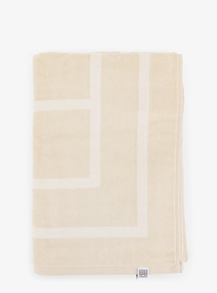 Toteme Monogram Organic Cotton Beach Towel