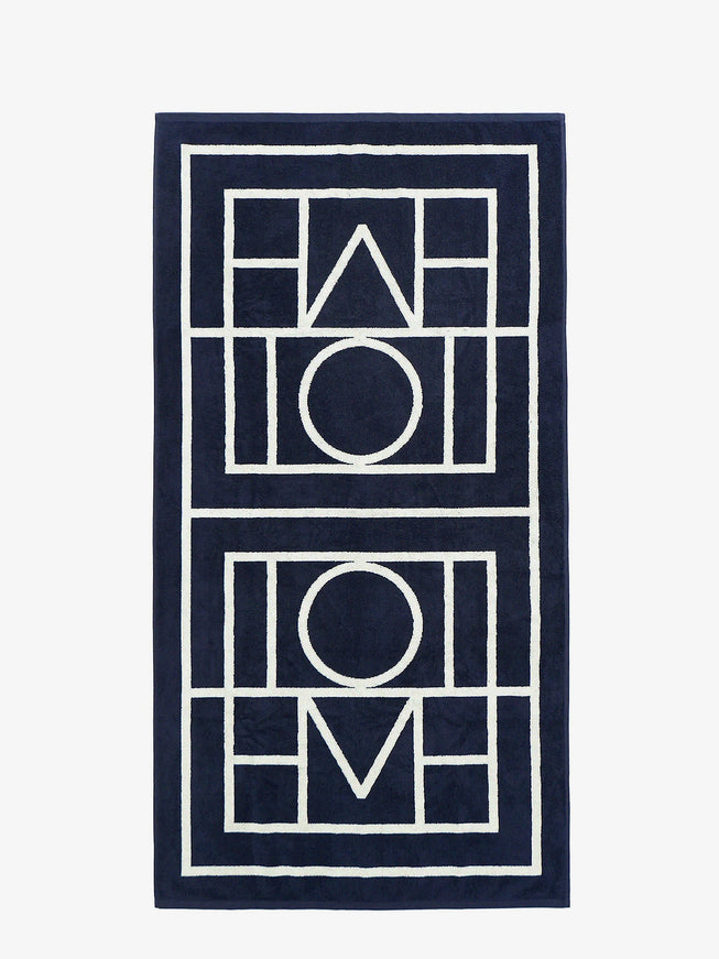 Toteme Monogram Organic Cotton Beach Towel