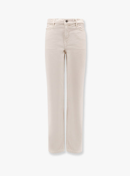 Toteme Low Taper Denim Trouser Beige