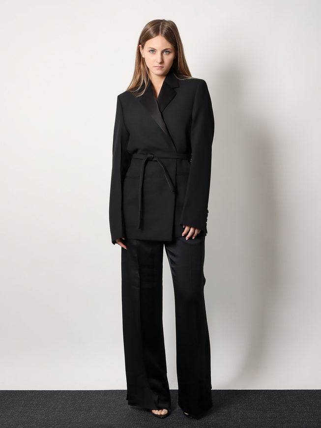 Toteme Viscose Blend Trouser With Slits