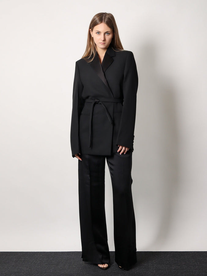 Toteme Viscose Blend Trouser With Slits