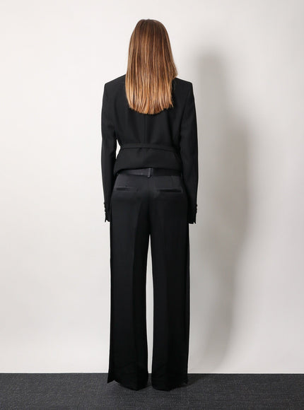 Toteme Viscose Blend Trouser With Slits