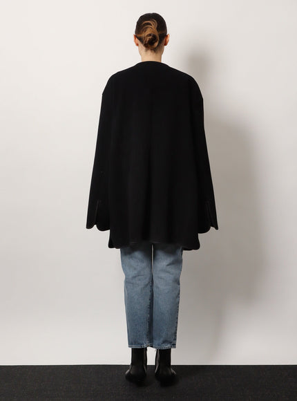 Toteme Wool Blend Coat With Lateral Slits