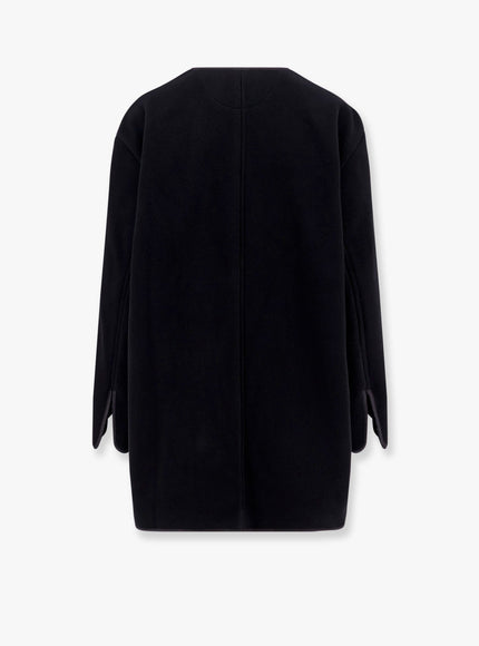 Toteme Wool Blend Coat With Lateral Slits