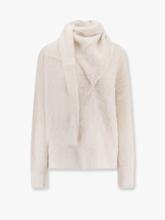 Toteme Draped-Scarf Alpaca Blend Sweater