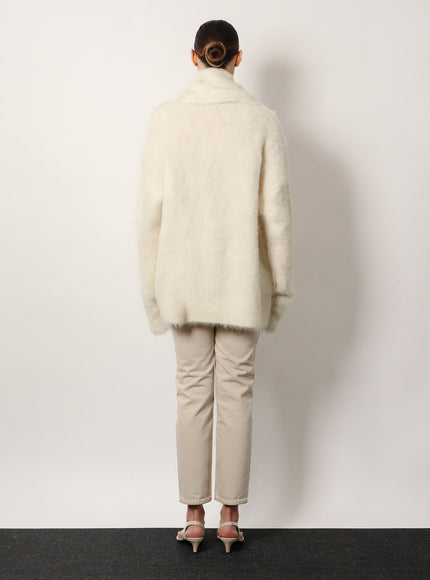 Toteme Draped-Scarf Alpaca Blend Sweater