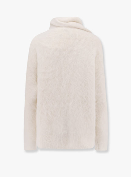 Toteme Draped-Scarf Alpaca Blend Sweater