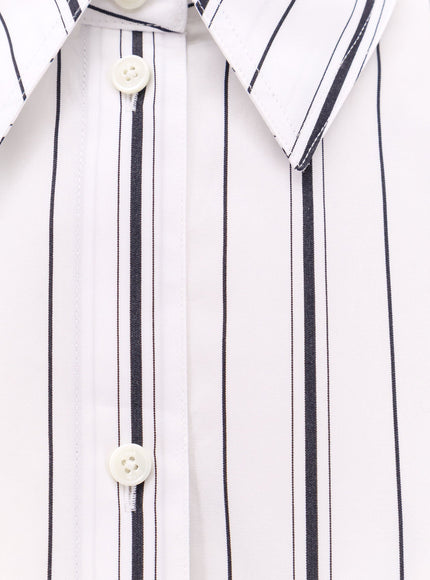 Toteme Organic Cotton Shirt With Striped Motif