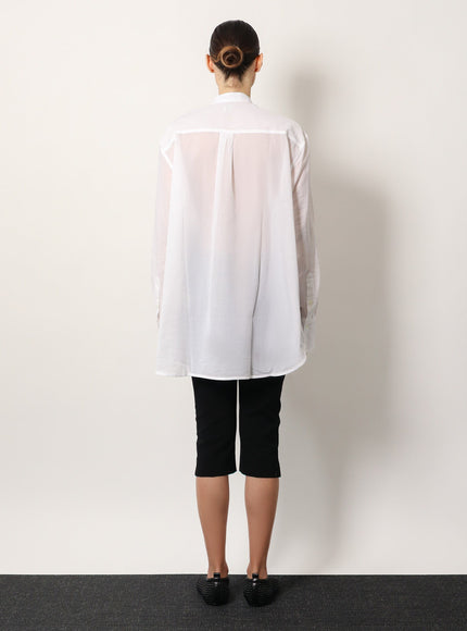 Toteme Stand Collar Organic Cotton Shirt