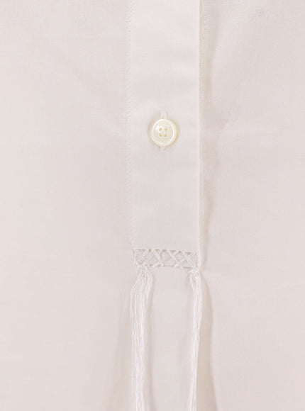 Toteme Stand Collar Organic Cotton Shirt