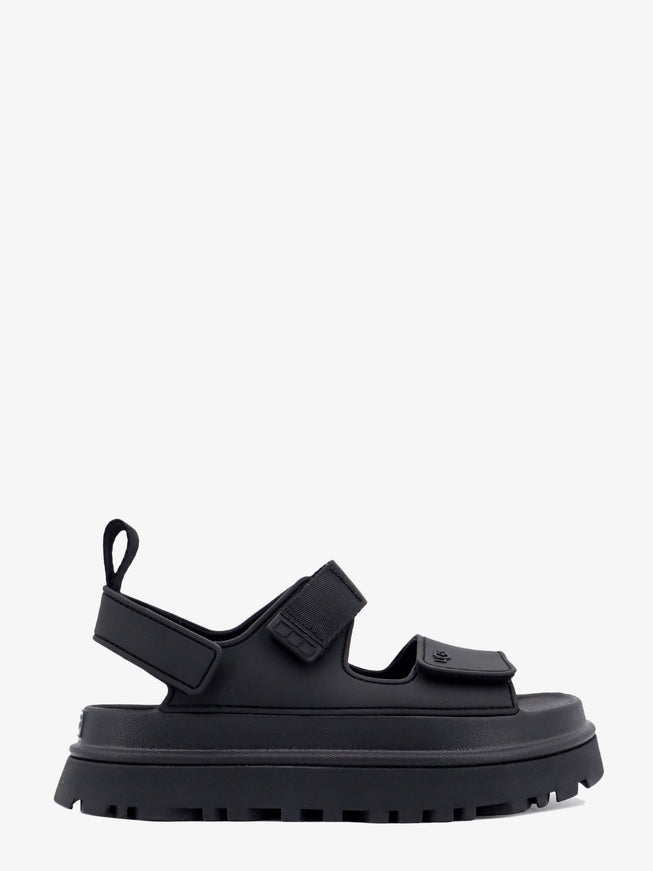 Ugg Rubber Sandals With Ugg Embossed Detail Nero
