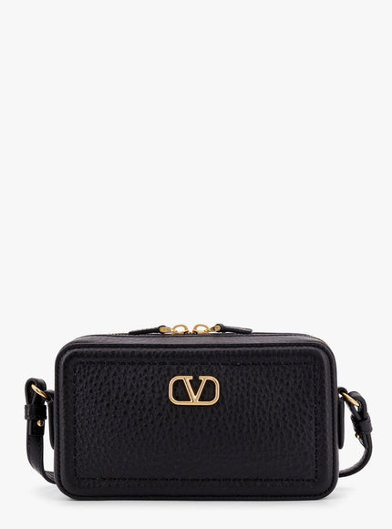 Valentino Garavani Valentino Garavani Alltime Leather Shoulder Bag With Vlogo Signature Detail Uni Nero