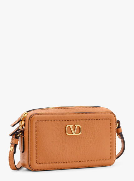 Valentino Garavani Valentino Garavani Alltime Leather Shoulder Bag With Vlogo Signature Detail