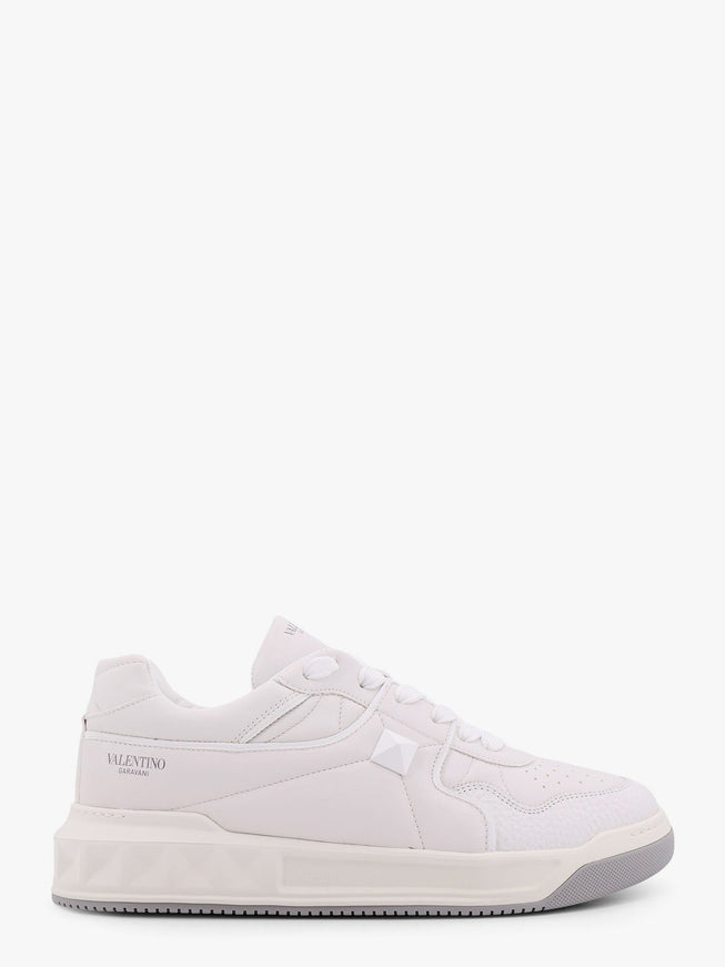 Valentino Garavani One-Stud Low-Top Valentino Garavani Leather Sneakers Bianco