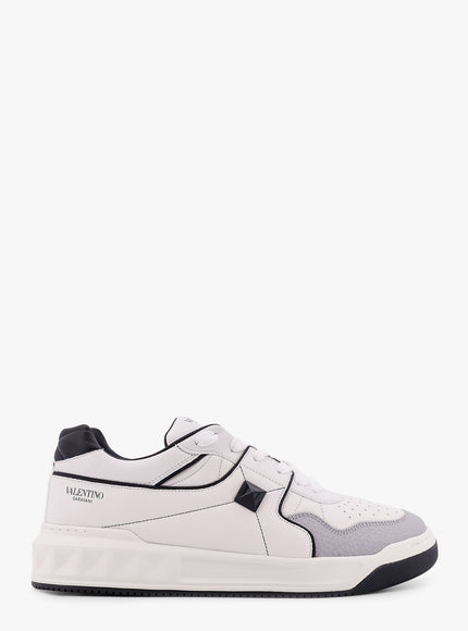 Valentino Garavani One-Stud Low-Top Valentino Garavani Leather Sneakers Bianco