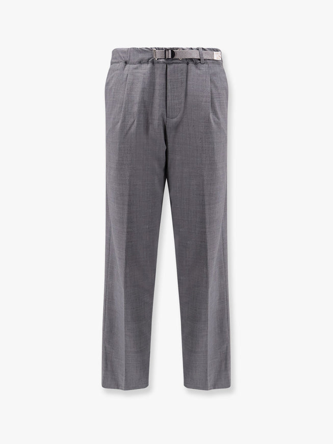 Whitesand Alex Wool Blend Trousers With Enamelled Detail Grigio