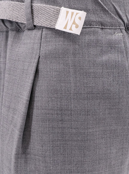 Whitesand Alex Wool Blend Trousers With Enamelled Detail