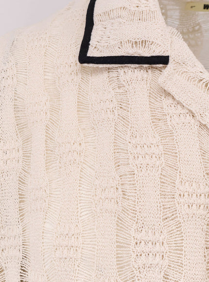 Woodbird Wb Sunny Granny Perforated Knit Shirt