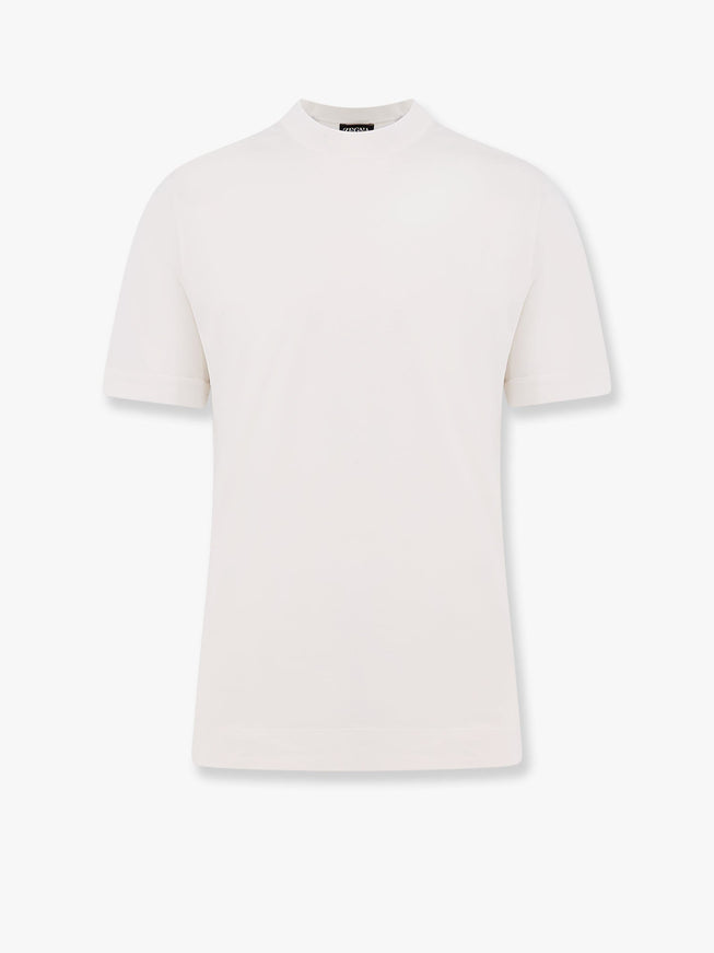 Zegna Leggerissimo Cotton And Silk T-Shirt Bianco