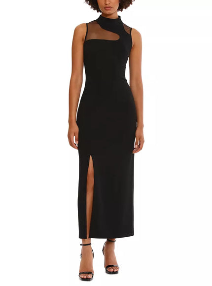 Donna Morgan Illusion Neck Sleeveless Dress