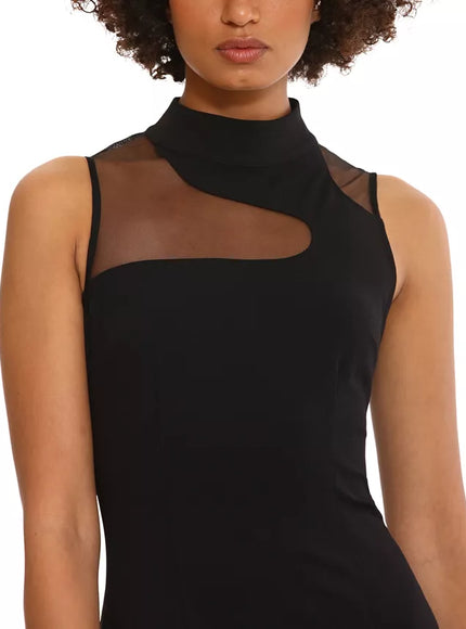 Donna Morgan Illusion Neck Sleeveless Dress