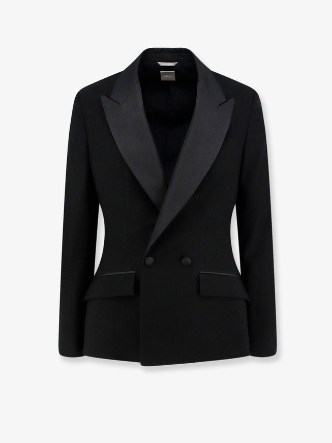 Dior Bar Virgin Wool Tuxedo Blazer Noir