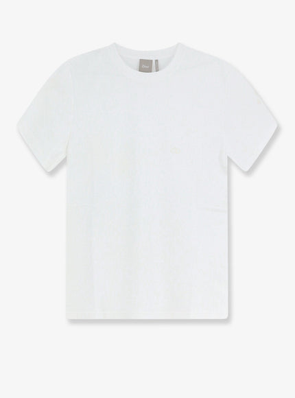 Dior Cotton T-Shirt With Tone-On-Tone Embroidered Cd Logo Blanc