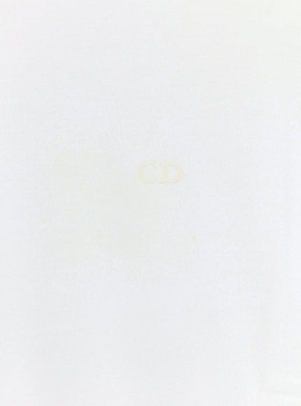 Dior Cotton T-Shirt With Tone-On-Tone Embroidered Cd Logo