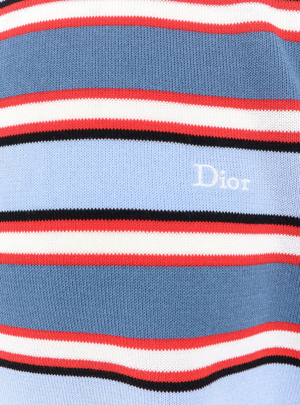 Dior Cotton Sweater With Striped Pattern