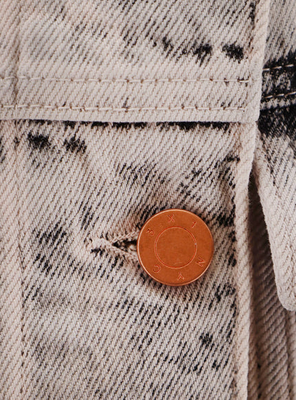 3X1 Bleached Denim Jacket