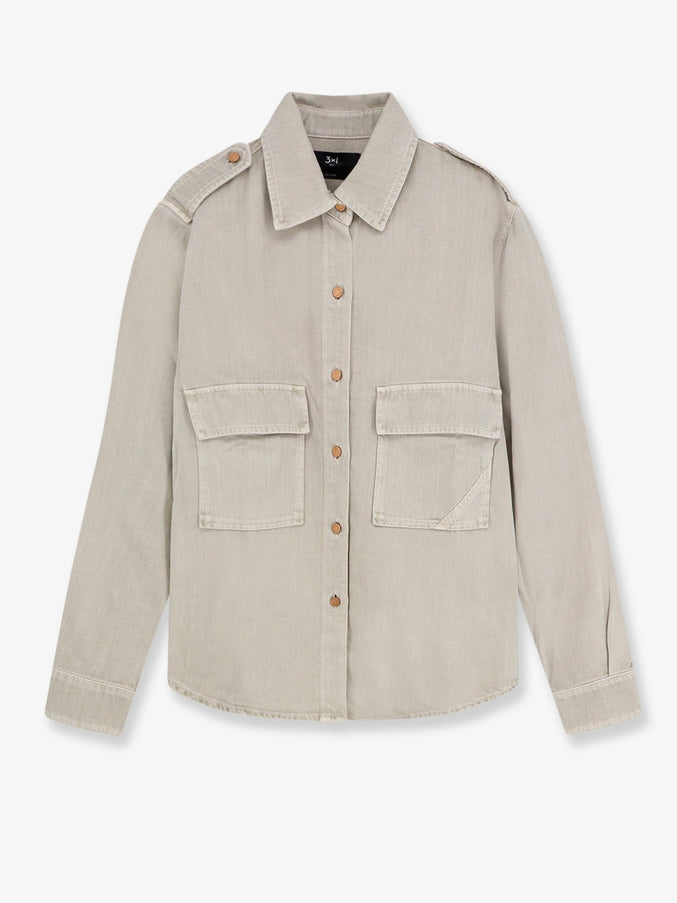 3X1 Kenya Cotton Shirt Mousse