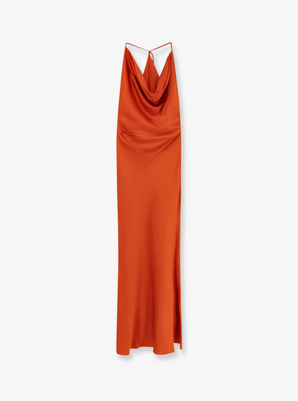Actualee Satin Long Dress