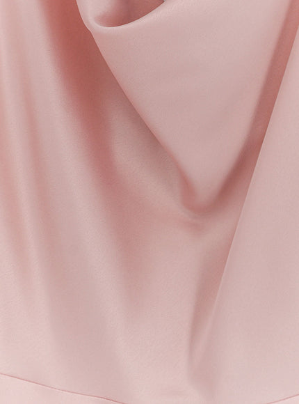 Actualee Satin Long Dress