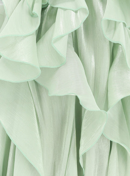 Actualee Long Dress With Ruffles