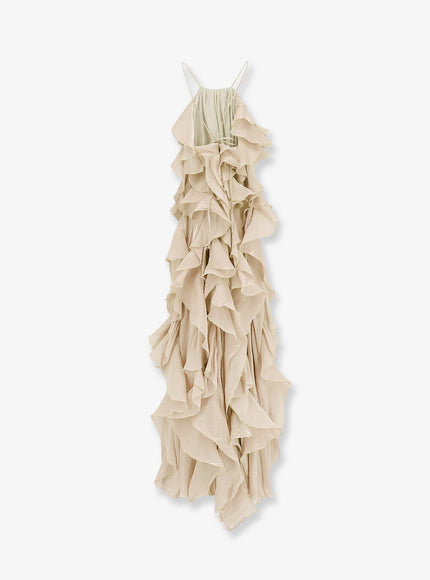 Actualee Long Dress With Ruffles