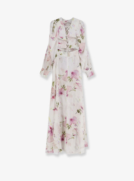 Actualee Linen And Cotton Blend Long Dress